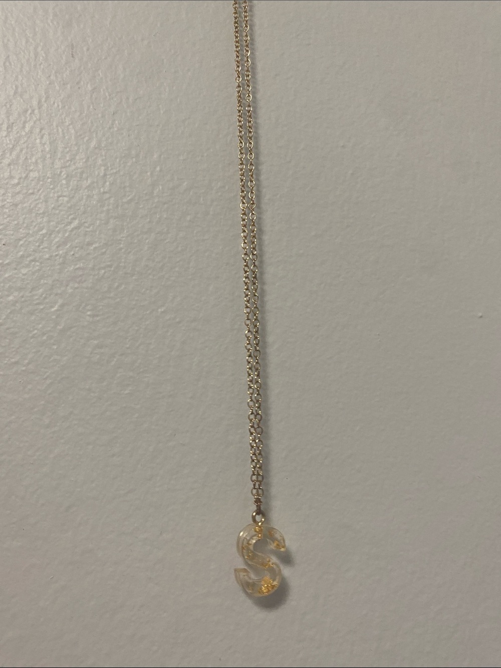 Bold S necklace